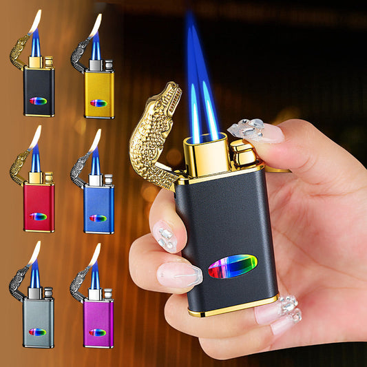 Alligator Shape Windproof Lighter with Triple Flame