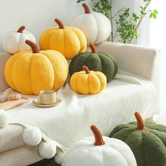 2024 Plush Pumpkin Throw Pillow