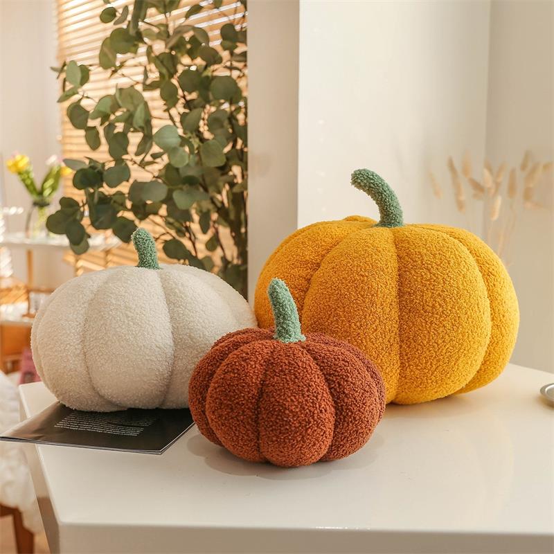 2024 Plush Pumpkin Throw Pillow