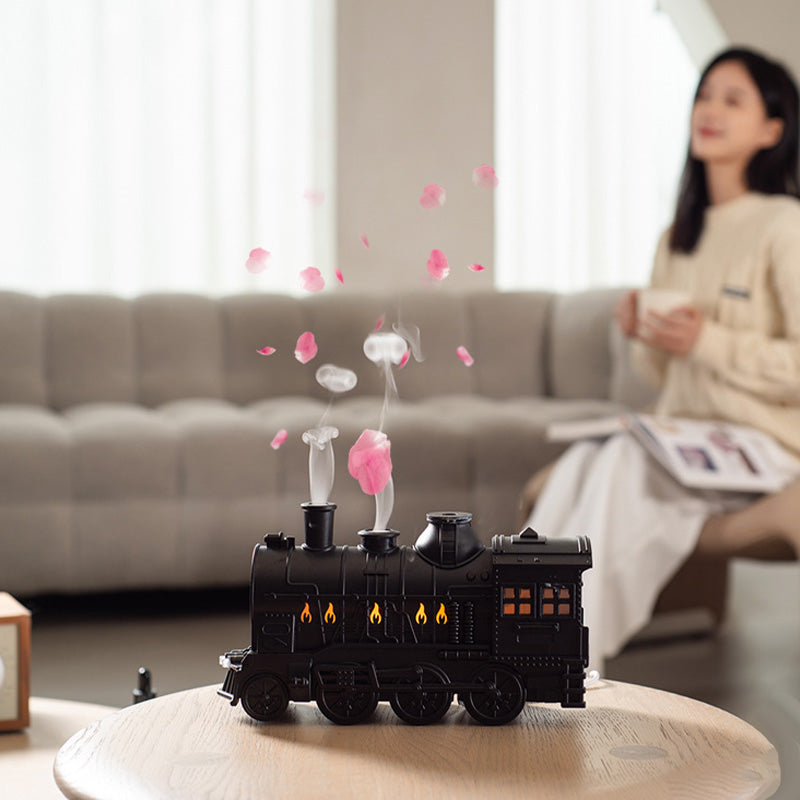 🔥50% discount and free shipping 🔥Nostalgic train-shaped scented humidifier