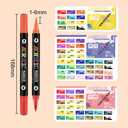 Dual Tip Dual Color Watercolor Marker Kit